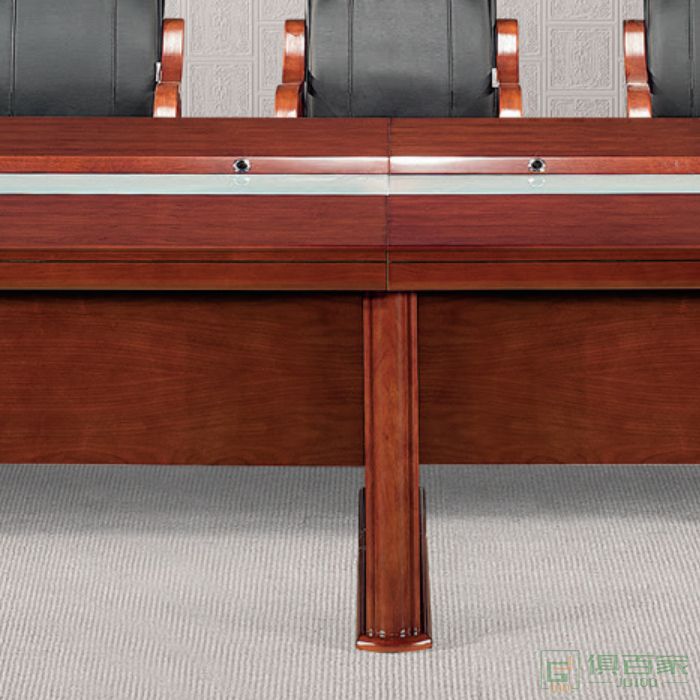 东业家具传统系列长方形实木会议桌办公长桌