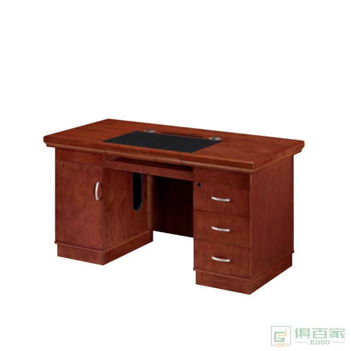 东业家具传统系列实木电脑桌台式办公桌