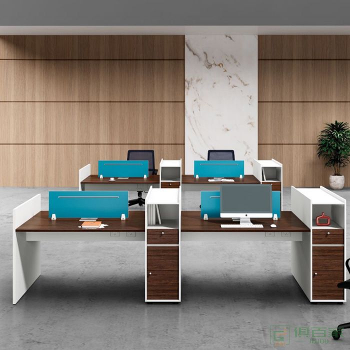 东业家具创新系列职员桌四人对坐职员桌办公桌