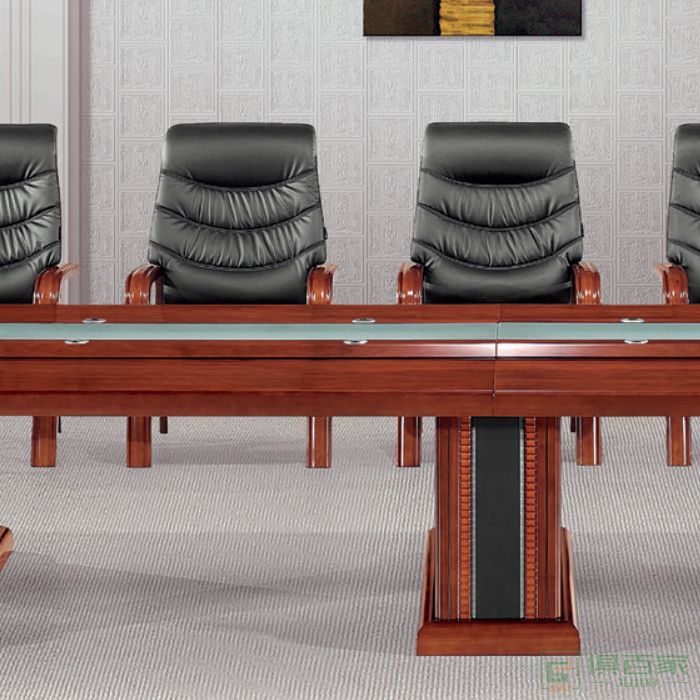 东业家具传统系列办公家具办公桌板式长方形大型会议桌