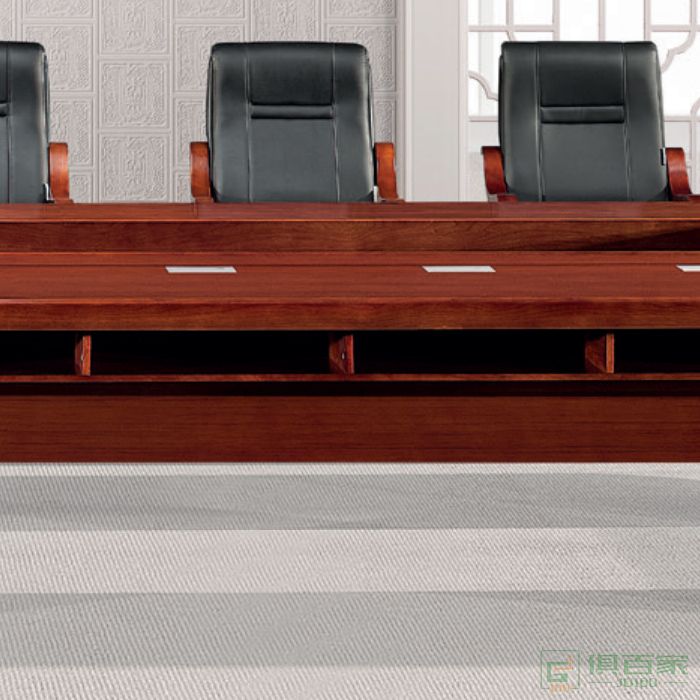 东业家具传统系列大型实木会议桌洽谈桌实木长桌