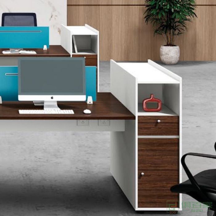 东业家具创新系列职员桌四人对坐职员桌办公桌