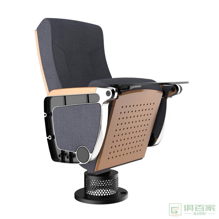 精一家具弘时系列礼堂椅剧院椅带写字板会议室座椅培训会议椅排椅