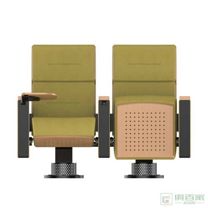 精一家具弘时系列礼堂椅排椅会议椅带写字板报告厅座椅剧院椅电影院座椅子