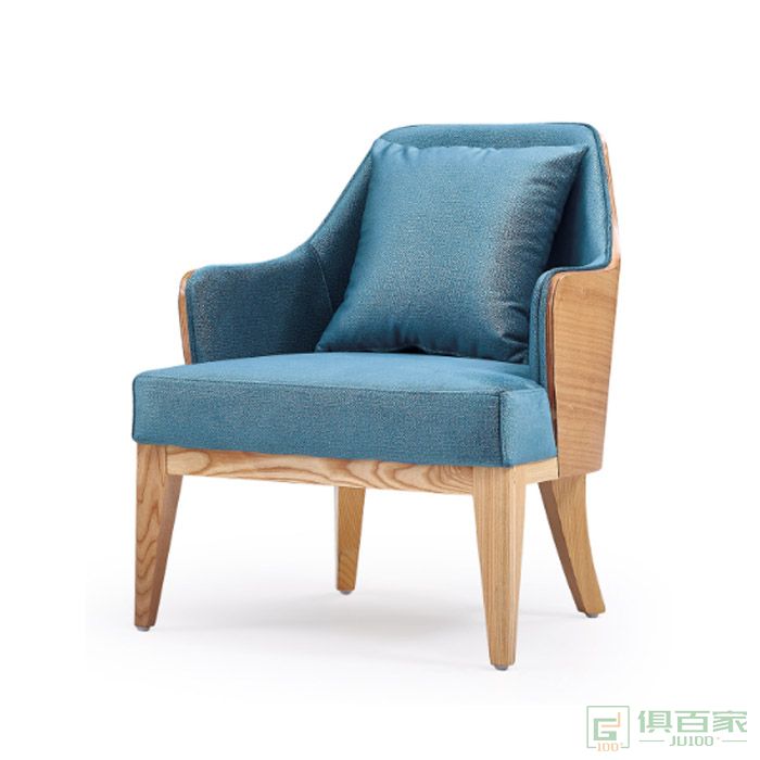 京图家具弯板系列创意极简皮艺沙发休闲椅