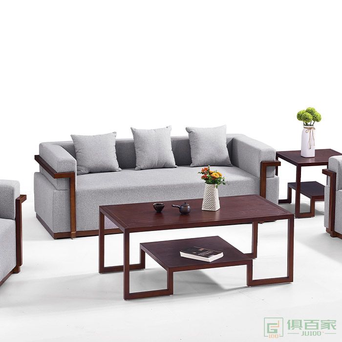 京图家具沙发系列办公布沙发茶几套装组合会客区经理接待简约现代