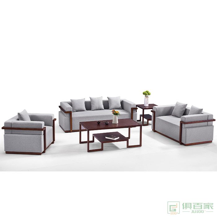 京图家具沙发系列办公布沙发茶几套装组合会客区经理接待简约现代