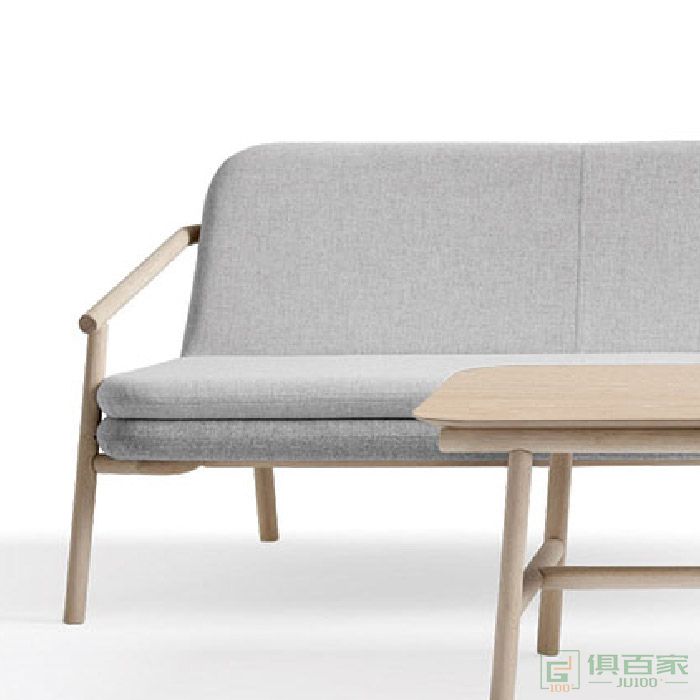 京图家具沙发系列办公布沙发简约现代接待三人位商务会客休闲办公室沙发