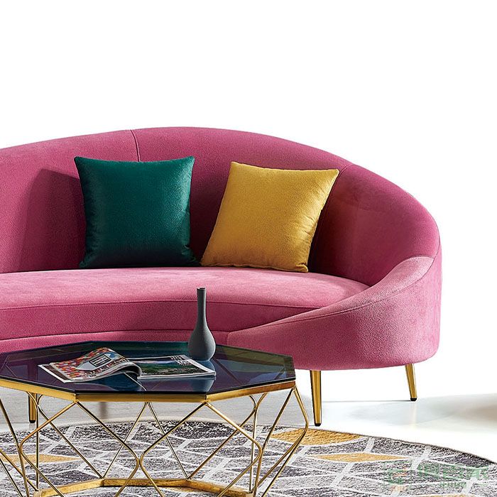 京图家具春风系列办公布沙发轻奢简约现代弧形接待室会客区