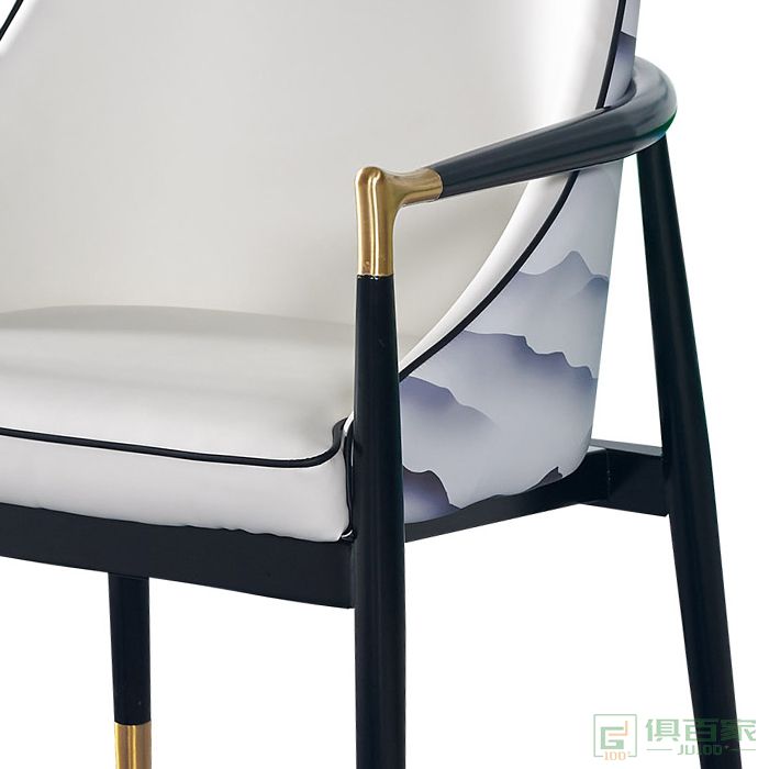 图龙家具餐椅家用轻奢北欧网红创意椅子现代