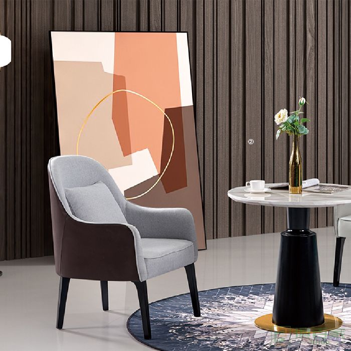 图龙家具个性创意单人位休闲椅沙发办公室小型