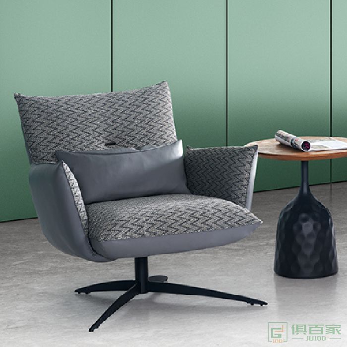图龙家具简约办公会议椅子靠背 个性创意会议室休闲椅