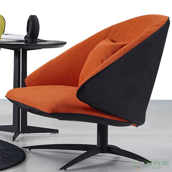 图龙家具简约时尚休闲椅创意办公室会议椅设计师风格办公椅