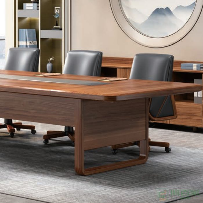 迪欧博尚家具木韵系列会议桌长桌简约现代大型板式培训桌长方形