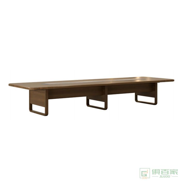 迪欧博尚家具木韵系列长方形实木会议桌办公长桌