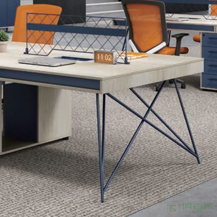 迪欧博尚家具几何PLUS系列职员桌对坐四人位