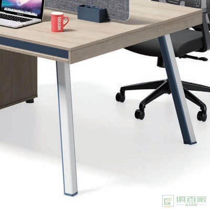 迪欧博尚家具无限系列职员桌对坐两人位不含桌屏