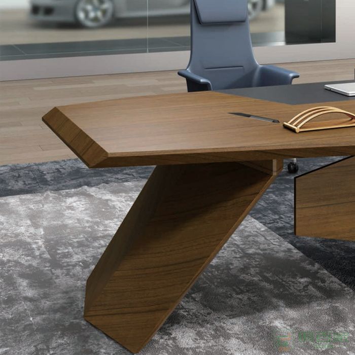  迪欧博尚家具君迈系列老板办公桌椅组合经理桌总裁桌大班台