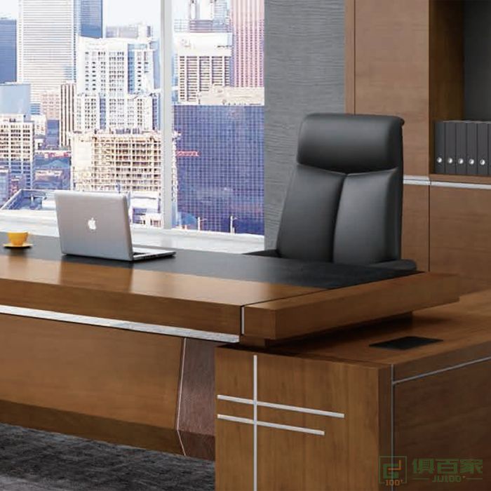  迪欧博尚家具纵横系列办公桌老板桌总裁桌子简约现代大班台