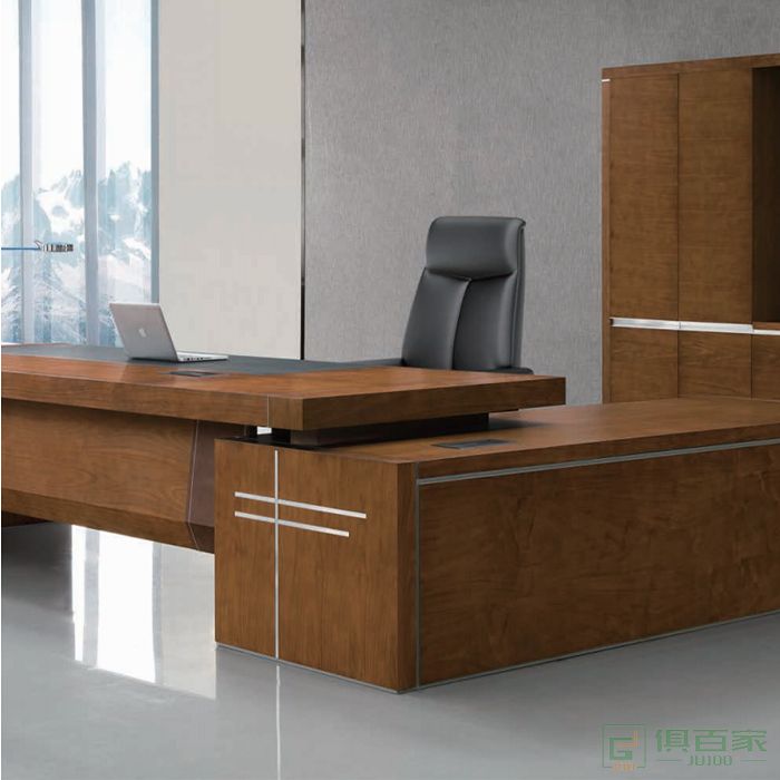  迪欧博尚家具纵横系列办公桌老板桌总裁桌子简约现代大班台