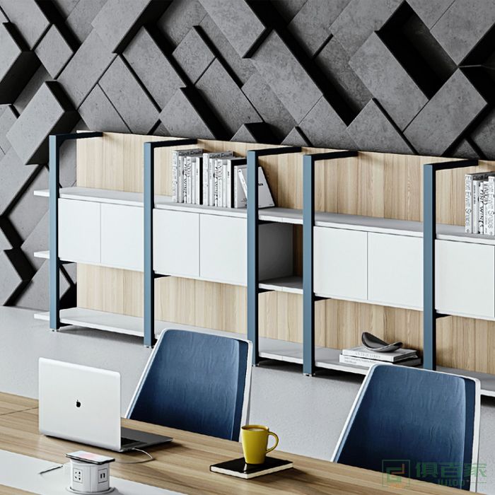亿尚家具新风尚系列木质矮柜老板办公室书柜 简约现代资料柜文件柜