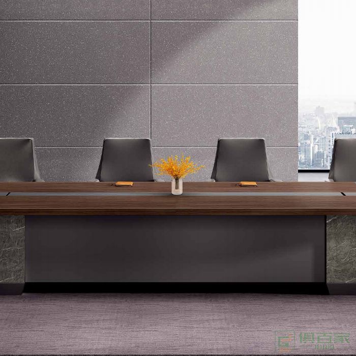 江南家具尚美系列办公室会议桌长桌简约现代板式条形员工