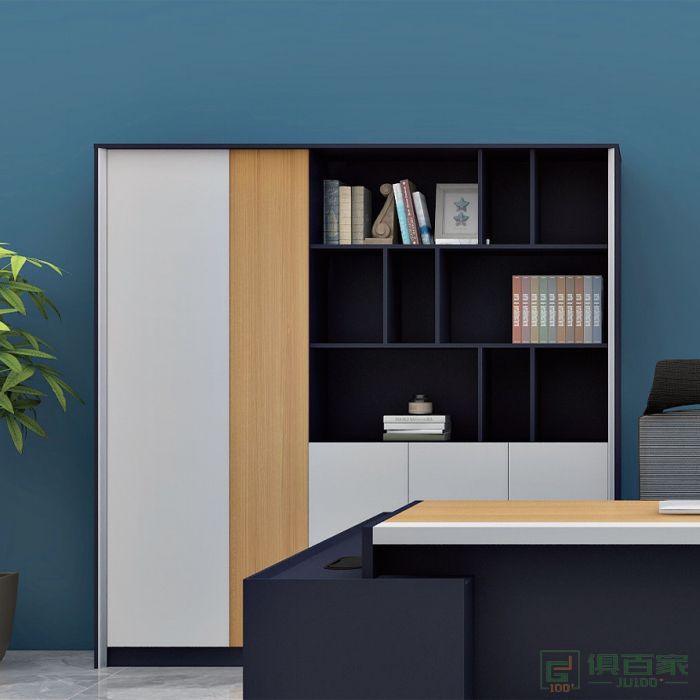 福玛仕家具简艺系列办公家具文件柜 木质高柜老板办公室书柜