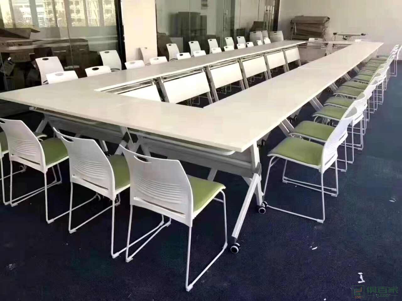 侧翻条桌组合会议桌移动现代简约条桌