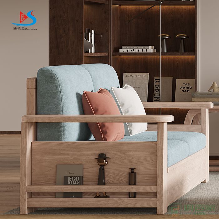 华冠家具民用沙发客厅系列实木类北欧实木沙发民用沙发