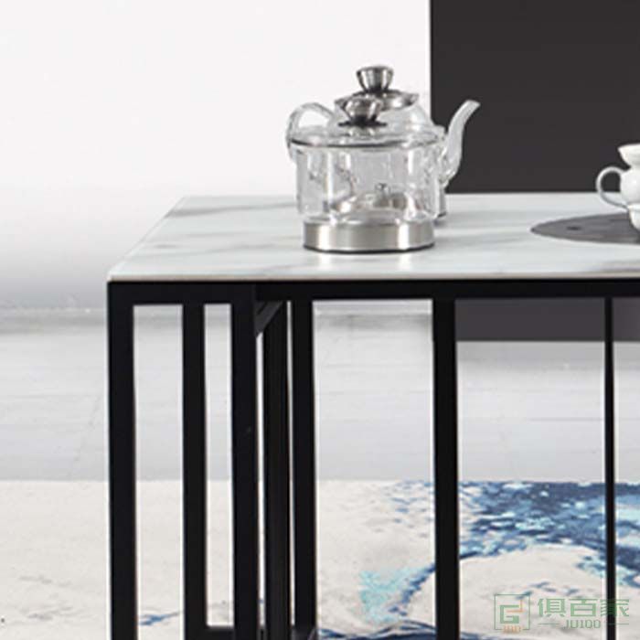 旭峰家具功夫茶台茶桌茶椅办公室茶台岩板茶桌新中式茶台功夫泡茶桌
