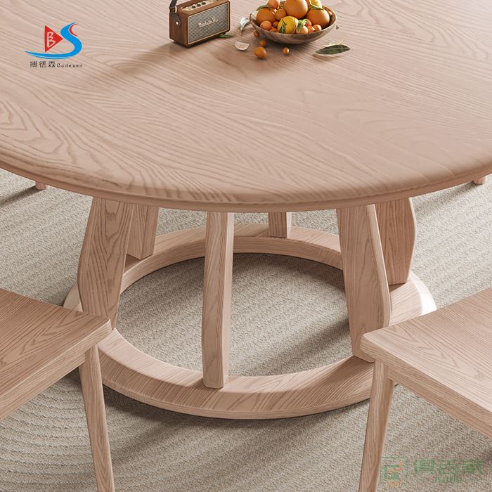 华冠家具餐桌系列实木类北欧实木西餐桌椅餐厅餐桌