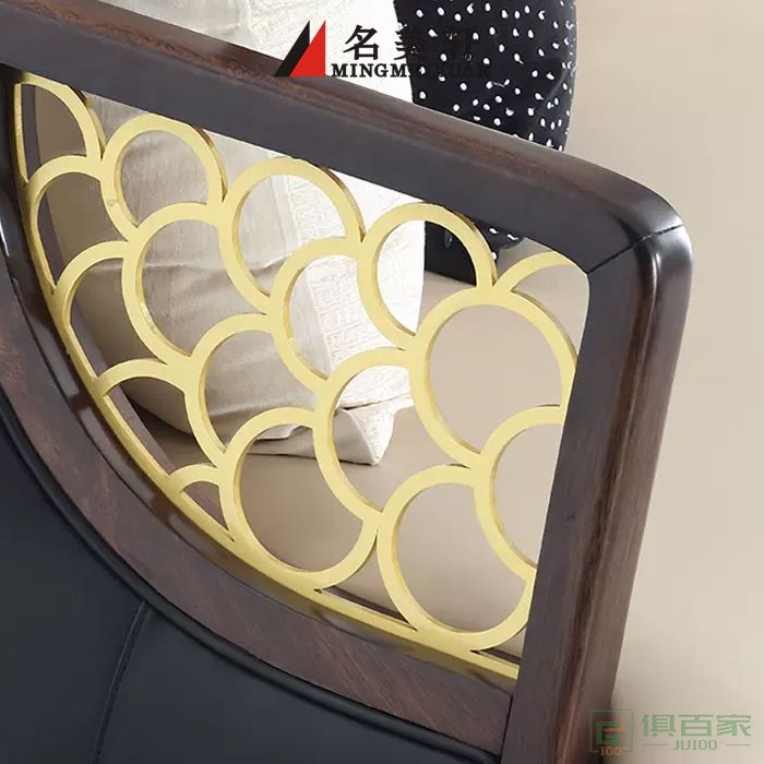 名美轩家具民用沙发系列新中式实木沙发