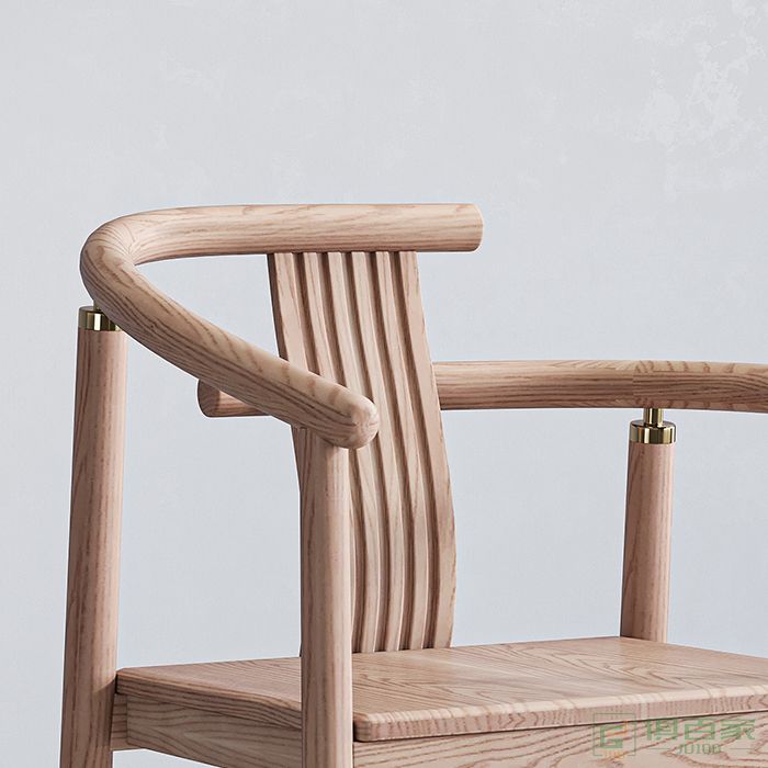 华冠家具客厅茶椅系列现代简约白蜡木茶椅