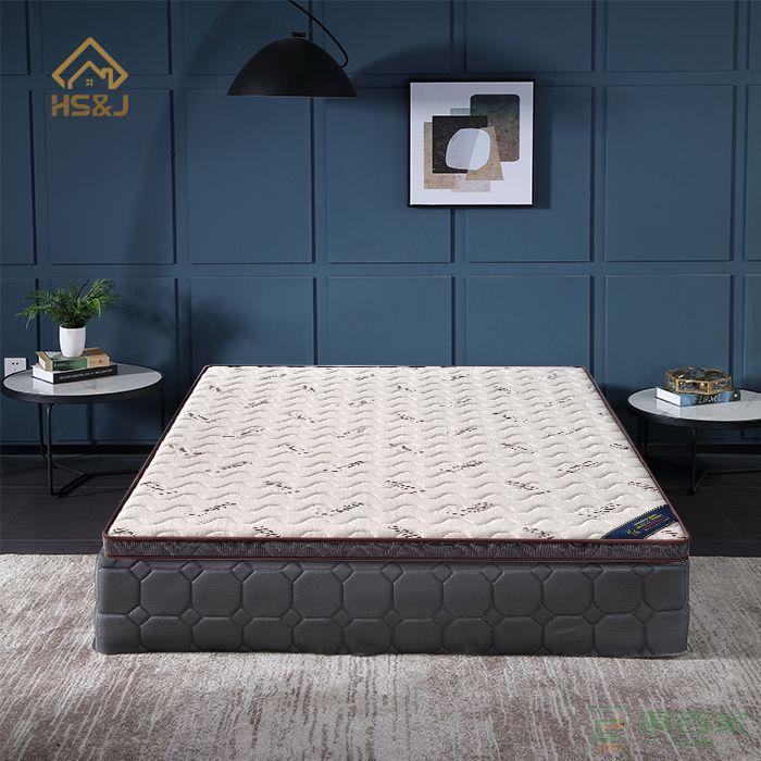 华松居家具床垫系列环保床垫环保护脊椰棕3D透气亚麻面料8cm床垫
