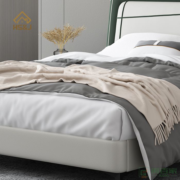 华松居家具床系列北欧风时尚软床