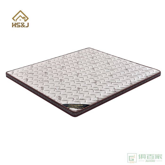 华松居家具床垫系列环保床垫环保护脊椰棕3D透气亚麻面料8cm床垫