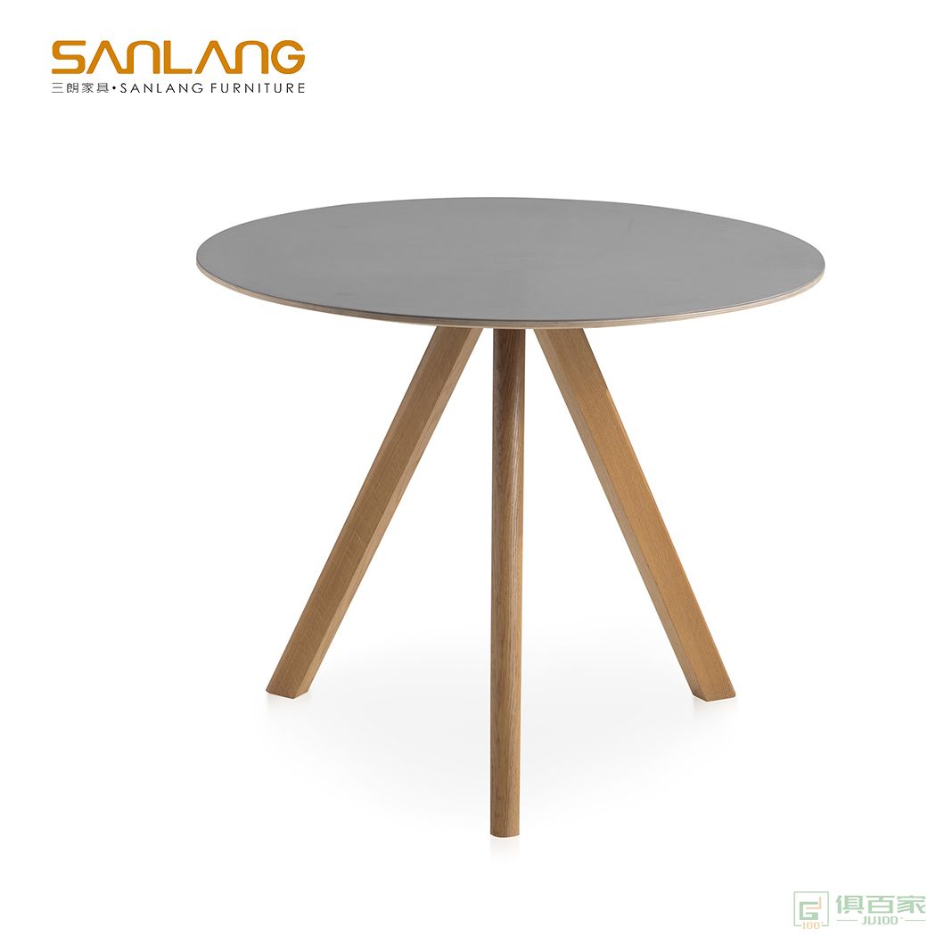 三朗家具圆形餐桌系列实木餐桌