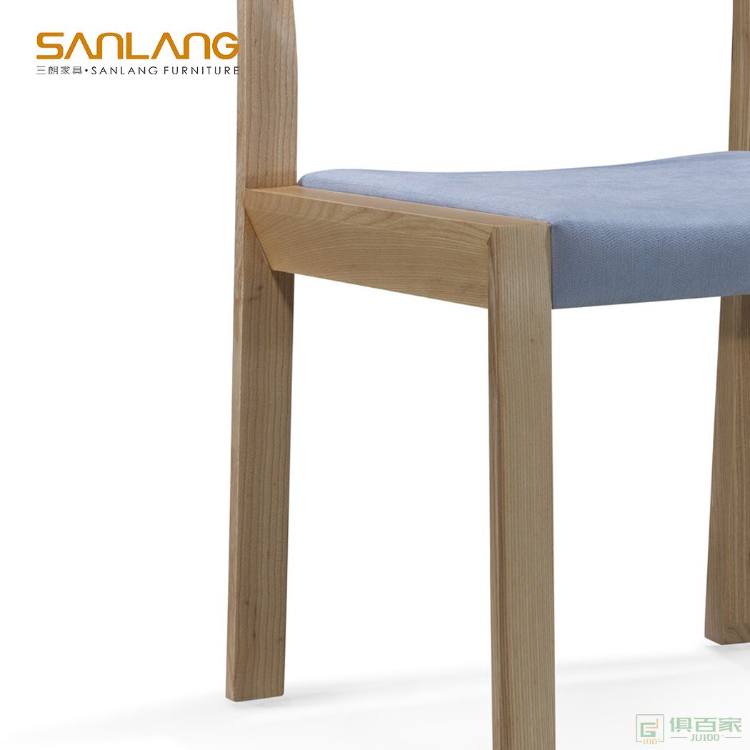 三朗家具餐椅休闲椅系列白蜡木实木椅子清行椅