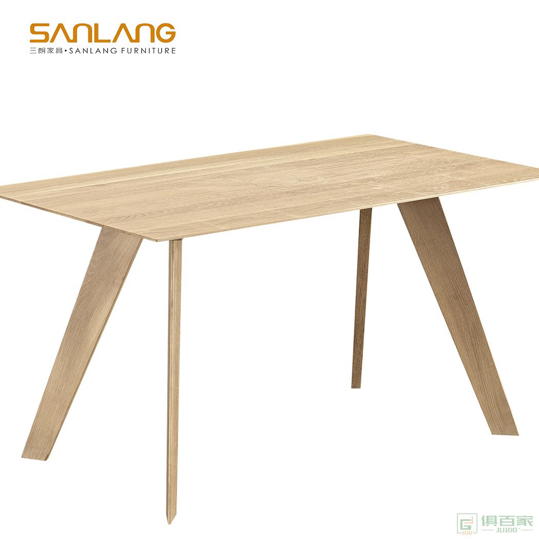 三朗家具条形餐桌系列实木餐桌