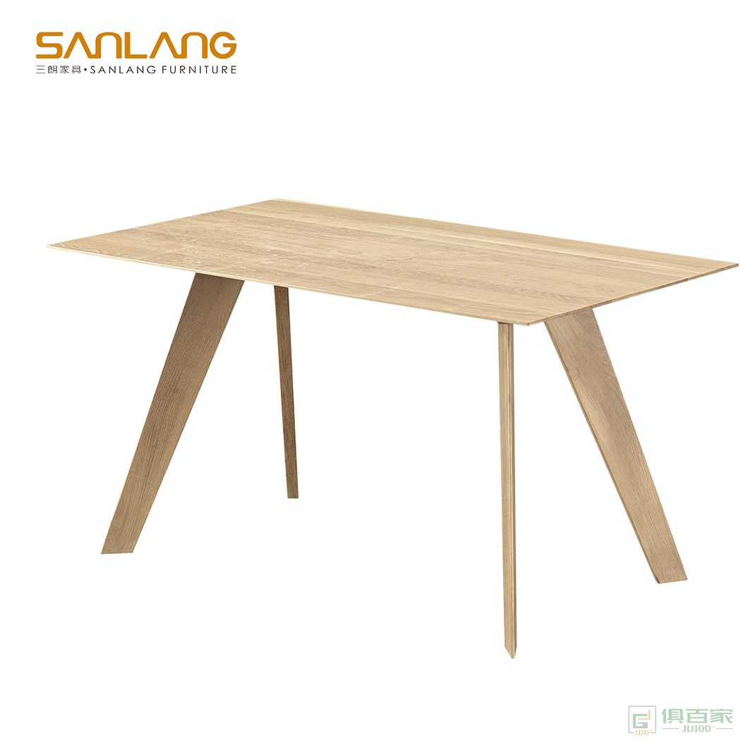 三朗家具条形餐桌系列实木餐桌