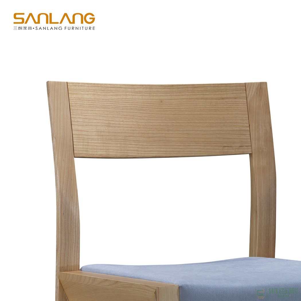 三朗家具餐椅休闲椅系列白蜡木实木椅子清行椅