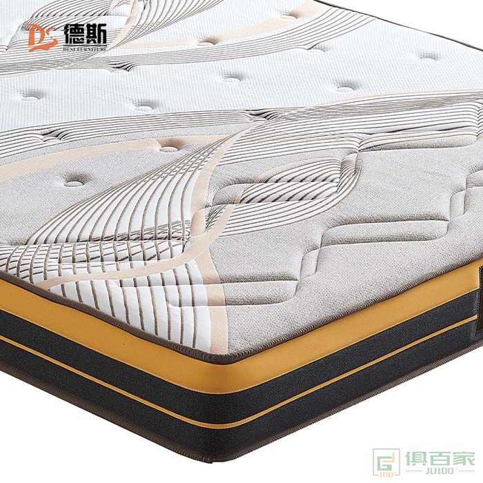 德斯家具床垫卧室系列天鹅绒面料环保Q纯棉高弹力软硬适中型床垫