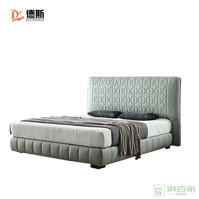  德斯家具双人床系列意式极简现代简约小户型双人床大床