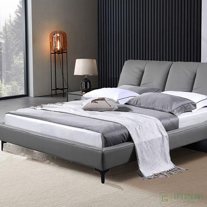 德斯家具双人床意式极简现代简约小户型双人床大床