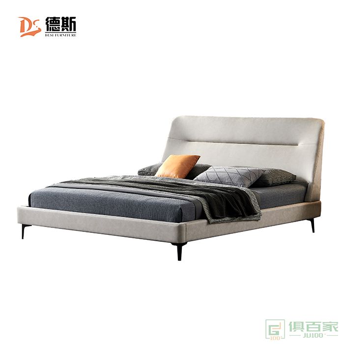 德斯家具双人床系列意式现代简约小户型双人床大床