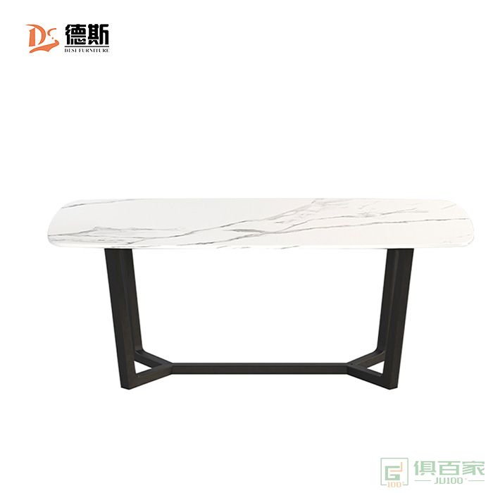 德斯家具餐桌系列岩板餐桌圆桌现代简约轻奢餐桌