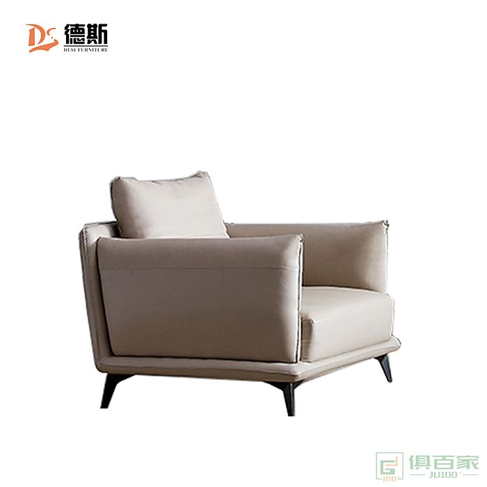德斯家具住宅沙发系列意式极简设计仿真皮单人沙发/两人位沙发/三人位沙发组合