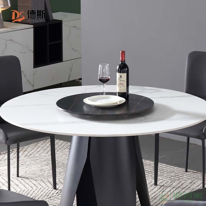 德斯家具餐桌系列餐厅家用现代简约岩板餐桌