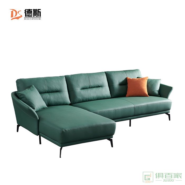 德斯家具民用沙发系列意式极简设计仿真皮沙发
