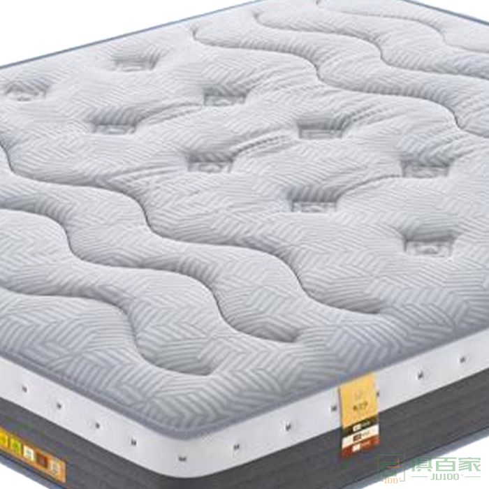 粤之恒家具床垫系列银灰人植棉针织面料纳米抗 菌布床垫